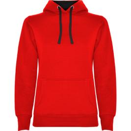 Толстовка Roly Urban Woman Sky Red/Vigore Black S