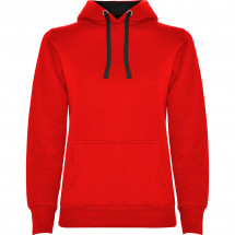 Толстовка Roly Urban Woman Sky Red/Vigore Black S