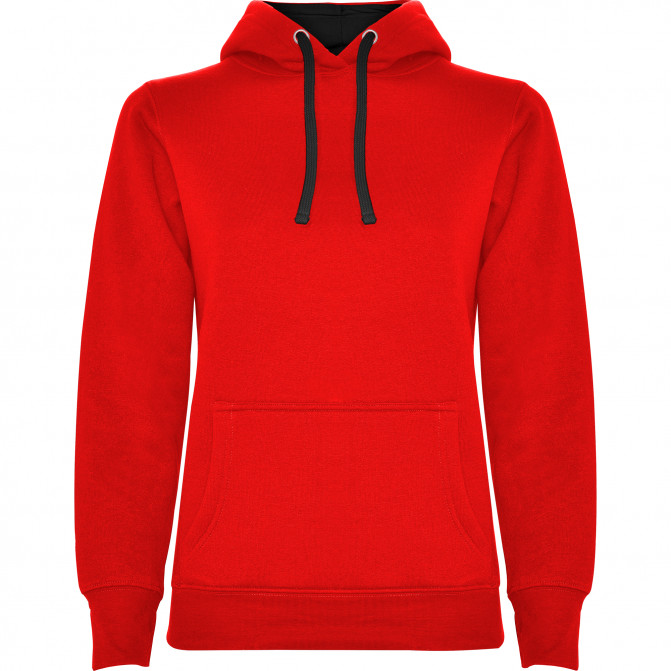 Толстовка Roly Urban Woman Sky Red/Vigore Black L