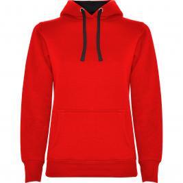 Толстовка Roly Urban Woman Sky Red/Vigore Black XL