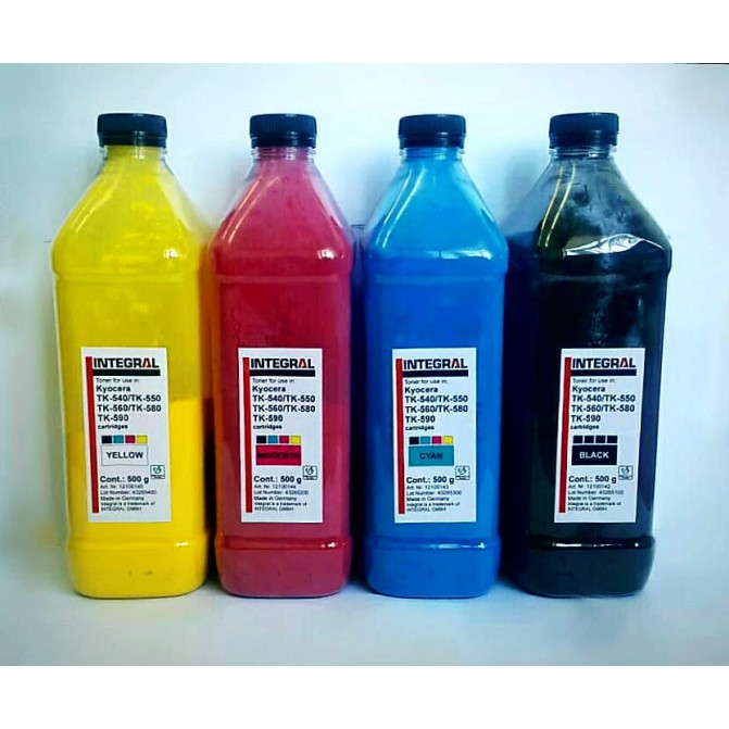 Тонер Kyocera TK-5220/TK-5230/TK-5240 (M5526/M5521/MA2100) Black, 500g bottle Integral