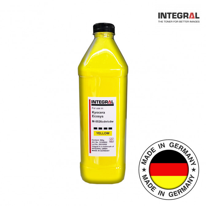 Toner Kyocera TK-5220/TK-5230/TK-5240 (M5526/M5521/MA2100) Yellow, 500g bottle Integral