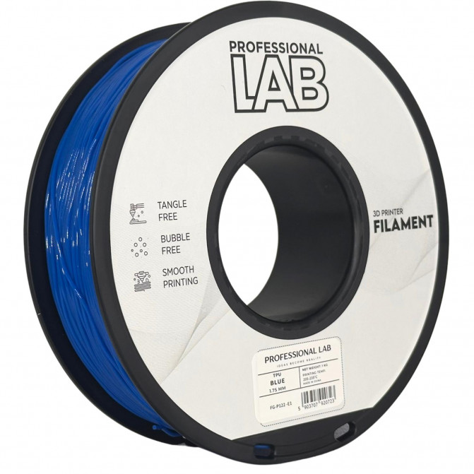Филамент для 3D-принтера TPU, FG-P122-E1 ProfLab, Blue, 1.75 мм, 1кг