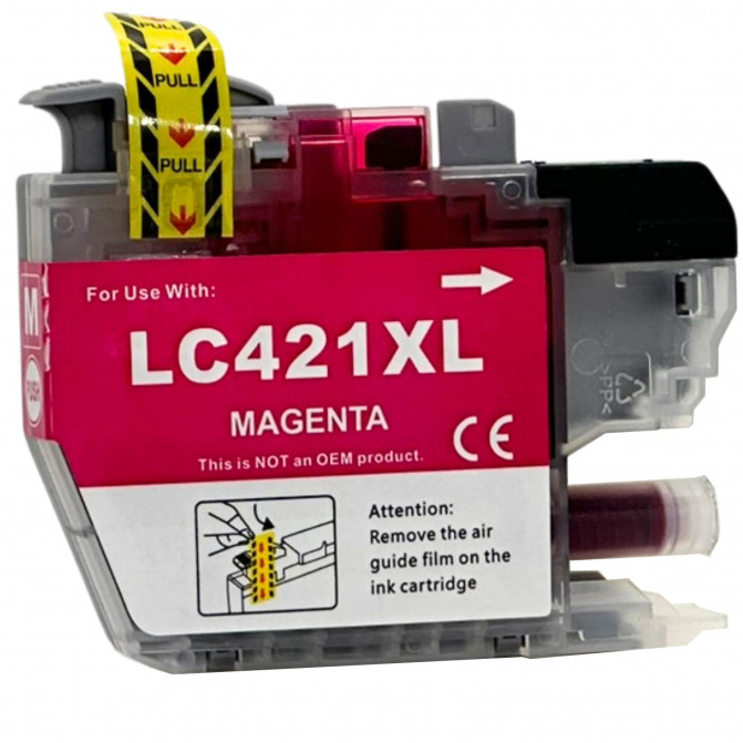 Cartuș cu jet de cerneală Brother LC421 Magenta DCP-J1050/J1140/J1800/J1010 Imagine