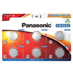 Baterii Panasonic CR2032, Blister*6, CR-2032EL/6B (Pret pe buc.)