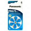 Батарейки Panasonic PR675, Blister*6 PR-675H/6LB (PR44), 5.4x11.6mm, 605mAh