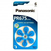Baterii Panasonic PR675, Blister*6 PR-675H/6LB (PR44), 5.4x11.6mm, 605mAh