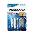 Батарейки Panasonic Alkaline EVOLTA AA Blister *6, LR6EGE/6B2F