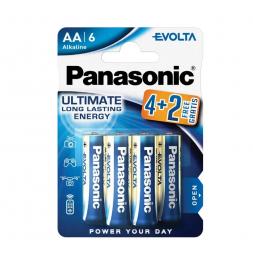 Baterii Panasonic Alkaline EVOLTA AA Blister *6, LR6EGE/6B2F