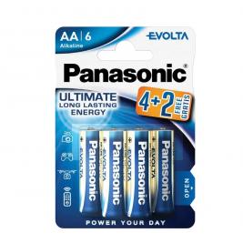 Baterii Panasonic Alkaline EVOLTA AA Blister *6, LR6EGE/6B2F