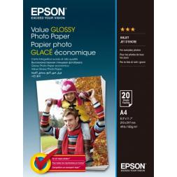 Фотобумага A4 183 гр Глянцевая Value 20 листов Epson 