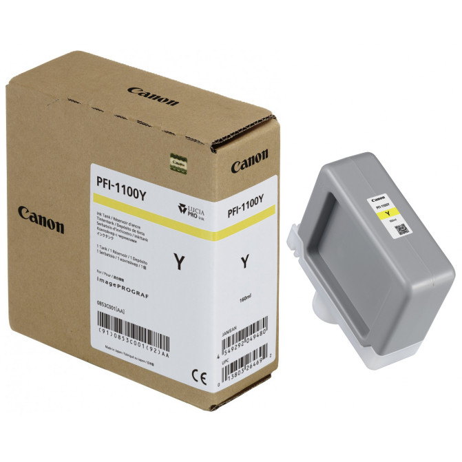 Картридж струйный Canon PFi-1100 Yellow
