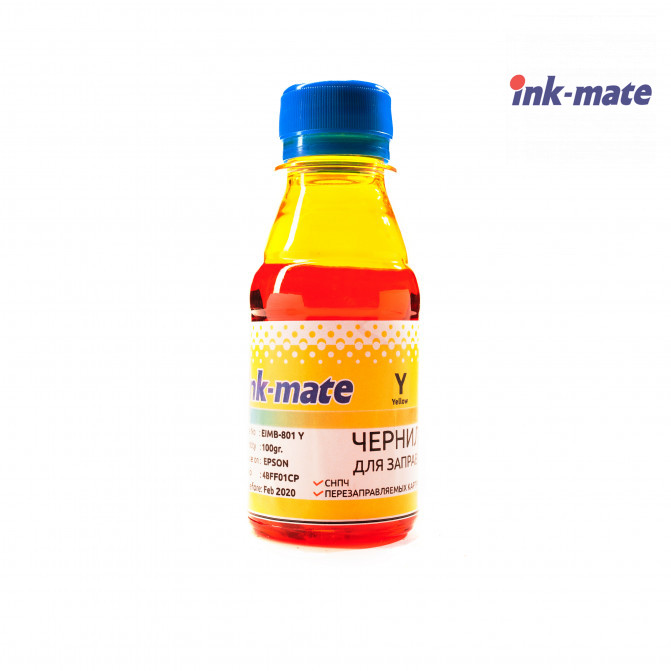 Чернила InkMate Epson 100 мл Yellow EIMB-801Y