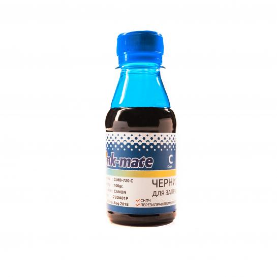 Cerneala InkMate pentru imprimante Canon 100 ml Cyan CIMB-276C