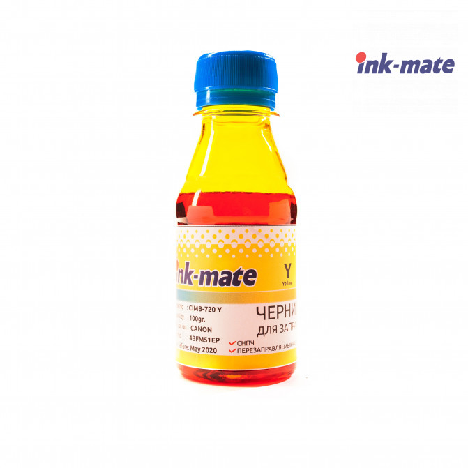 Cerneala InkMate pentru imprimante Canon 100 ml Yellow CIMB-276Y