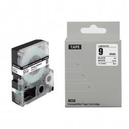 Картридж с лентой Label Epson LK-3WBW/LC-3WBW Adhesive Black/White 9mm*9m Prospect