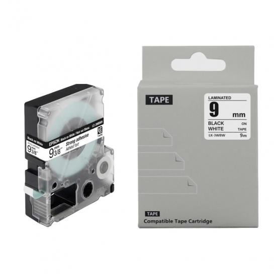 Cartuş Label Epson LK-3WBW/LC-3WBW Adhesive Black/White 9mm*9m Prospect