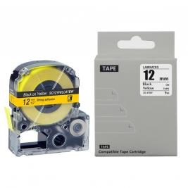 Cartuş Label Epson LK-4YBP/LC-4YBW(SC12YW) Black/Yellow 12mm*9m Prospect