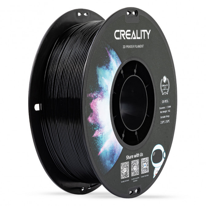 Нить для 3D-принтера Creality, CR-PETG, Black, 1.75 мм, 1кг