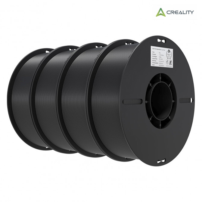 Filament PLA 4kg 4xBlack, Creality, EN-PLA, pentru imprimanta 3D