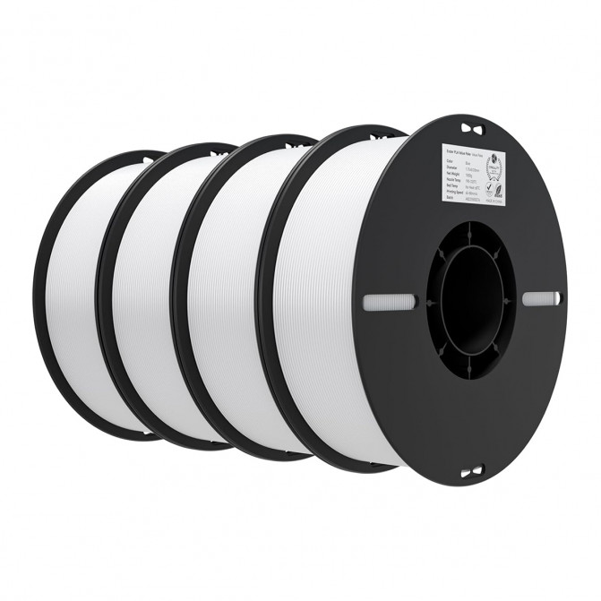 Нить для 3D-принтера Creality, EN-PLA, набор: 4xWhite, 1.75 мм, 4кг