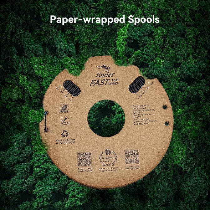 Нить для 3D-принтера Creality, Ender Fast PLA, Green, 1.75 мм, 1кг