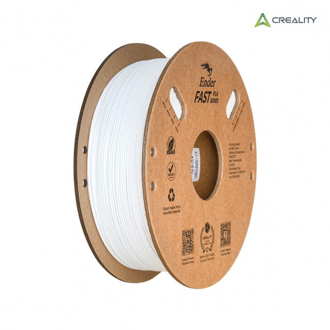 Filament PLA White, Creality, Ender Fast, 1kg pentru imprimanta 3D