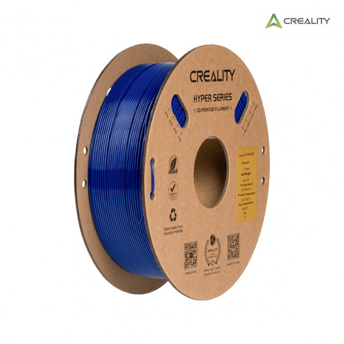 Filament PETG Blue, Creality, Hyper, 1kg pentru imprimanta 3D