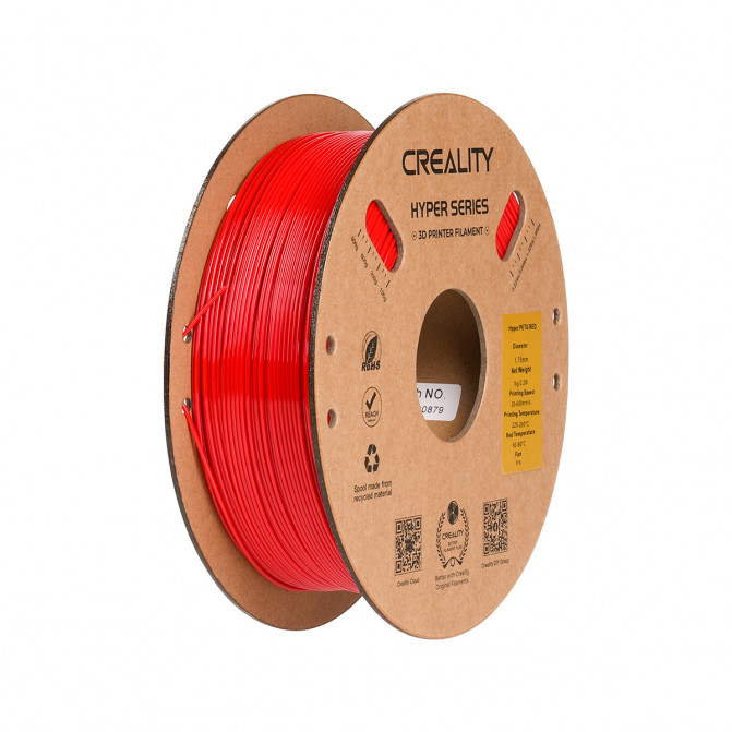 Нить для 3D-принтера Creality, Hyper PETG, Red, 1.75 мм, 1кг