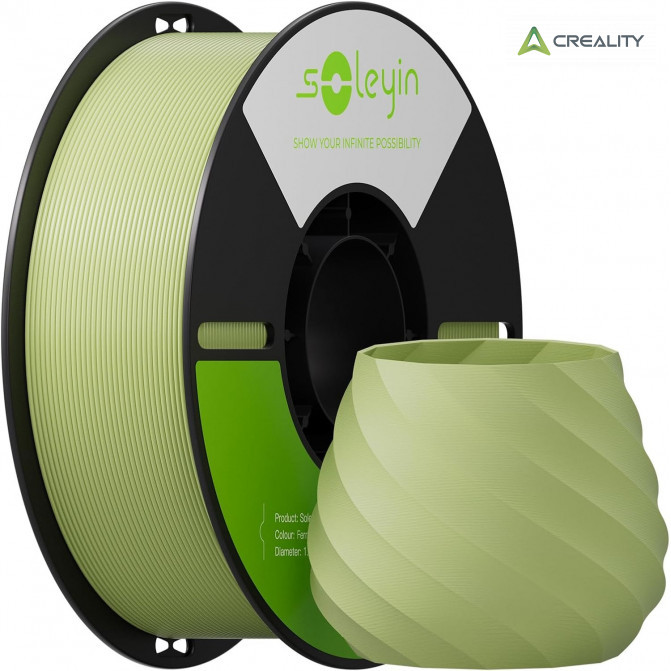 Филамент PETG Fern Green, Creality, Soleyin Basic, 1кг для 3D-принтера