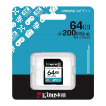 Card de Memorie 64GB SDXC Card (Class 10) UHS-I , U3, V30 Kingston Canvas Go! Plus Gen 4 "SDG4/64GB" (R:200MB/s)