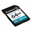 Card de Memorie 64GB SDXC Card (Class 10) UHS-I , U3, V30 Kingston Canvas Go! Plus Gen 4 "SDG4/64GB" (R:200MB/s)