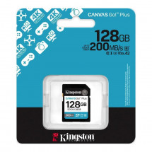 Card de Memorie 128GB SDXC Card (Class 10) UHS-I , U3, V30 Kingston Canvas Go! Plus Gen 4 "SDG4/128GB" (R:200MB/s)