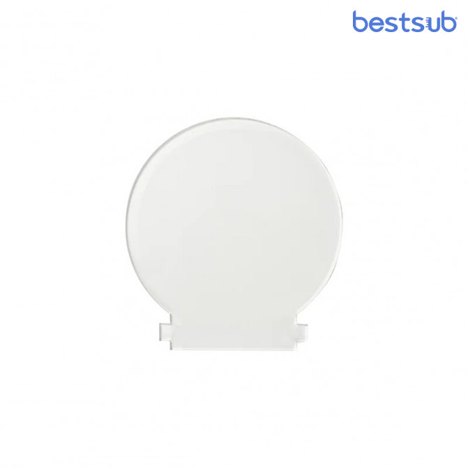 Ramă foto din acril pentru sublimare rotundă, 12×13×0.4 cm