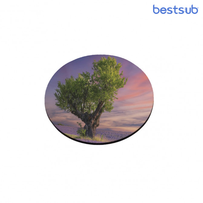 Magnet rotund pentru frigider din MDF pentru sublimare BestSub HBFM06 (9.5×0.3 cm)