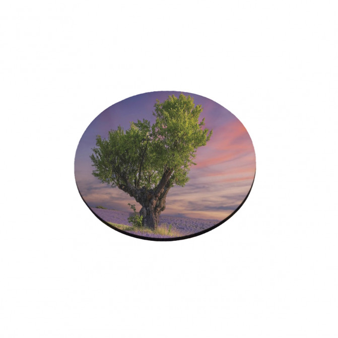 Magnet rotund pentru frigider din MDF pentru sublimare BestSub HBFM06 (9.5×0.3 cm)