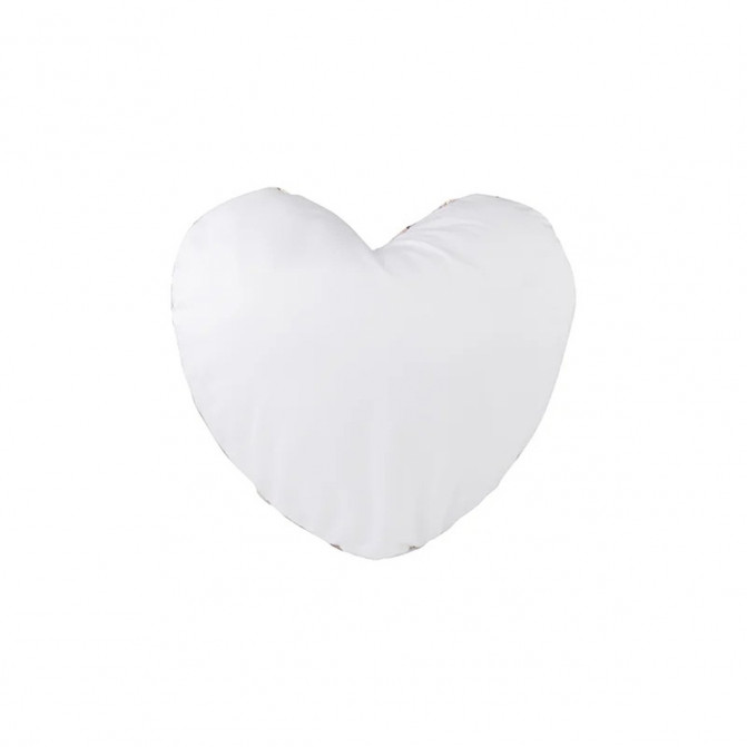 Husă pentru pernă formă de inimă Champagne&White 39×44cm