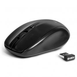 Mouse SVEN RX-305 Wireless , 2.4GHz, Laser 800/1200/1600dpi, black, USB