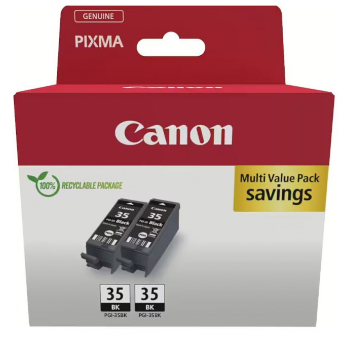 Картридж струйный Canon PGi-35 TwinPack 1509B029 Black Original 2шт.