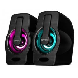 Колонки SVEN 255 Black, 4w, USB power, Dynamic RGB lighting