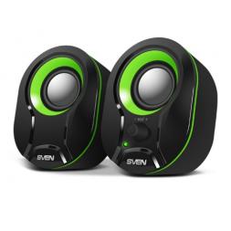 Boxe SVEN 290 Black/Green, 5w, USB power, DC 5V