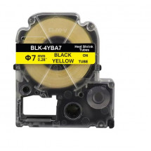 Картридж с лентой Label Epson Heat Shrink Tube BLK-4YBA7 Black/Yellow 7mm*2,5m Prospect