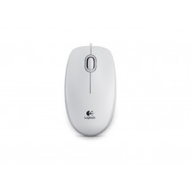 Мышь Logitech B100 OEM, Optical, 800 dpi, 3 buttons, Ambidextrous, White, USB