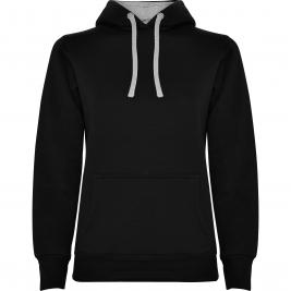 Толстовка Roly Urban Woman Black/Vigore Grey M