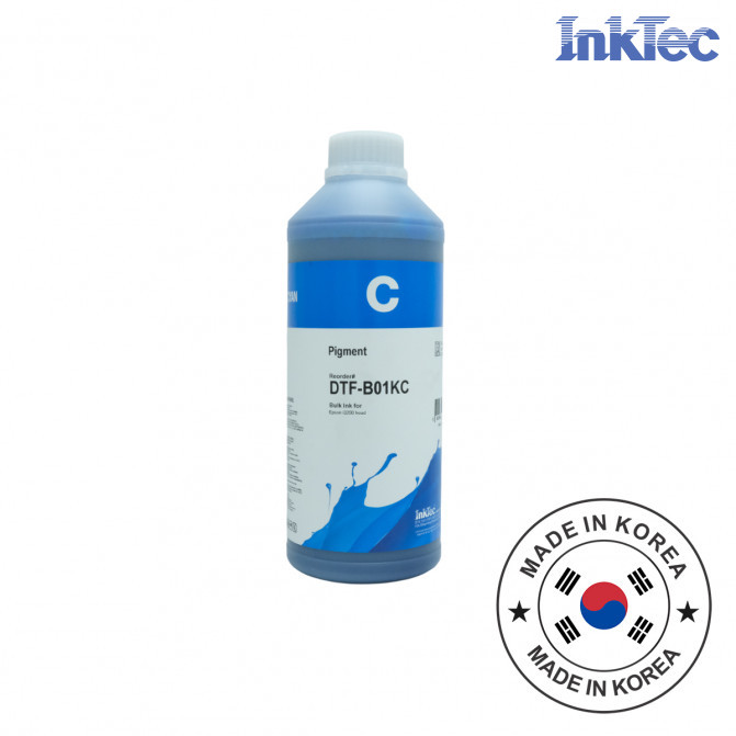 Чернила InkTec для DTF принтера Epson Cyan 1000 мл DTF-B01KC