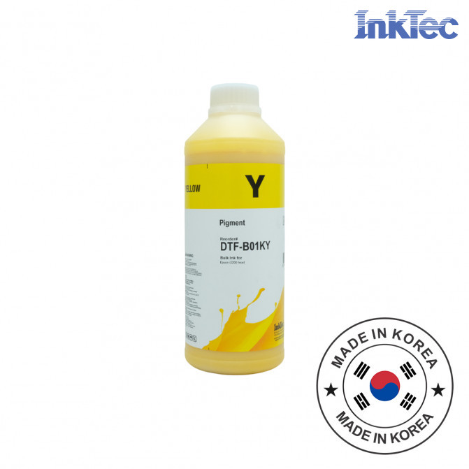 Чернила InkTec для DTF принтера Epson Yellow 1000 мл DTF-B01KY