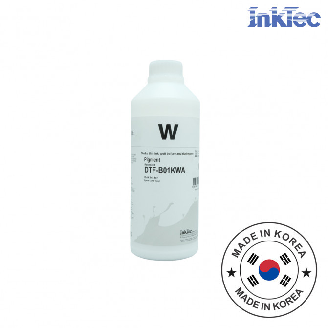 Чернила InkTec для DTF принтера Epson White 1000 мл DTF-B01KWA