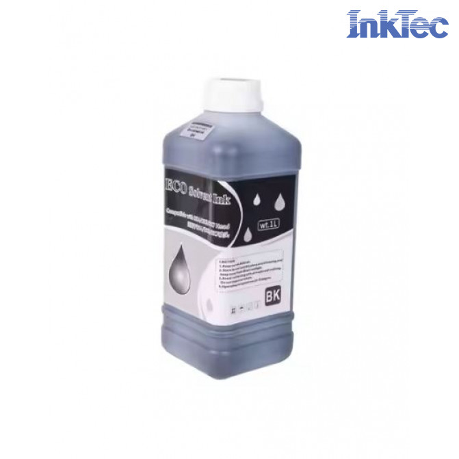 Чернила InkTec Eco solvent Epson XP600 DX4 DX5 DX6 DX7 Black 1000 ml EES-B01LB