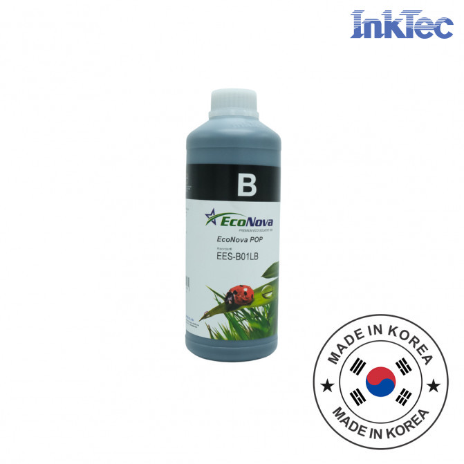 Чернила InkTec Eco solvent Epson XP600 DX4 DX5 DX6 DX7 Black 1000 ml EES-B01LB