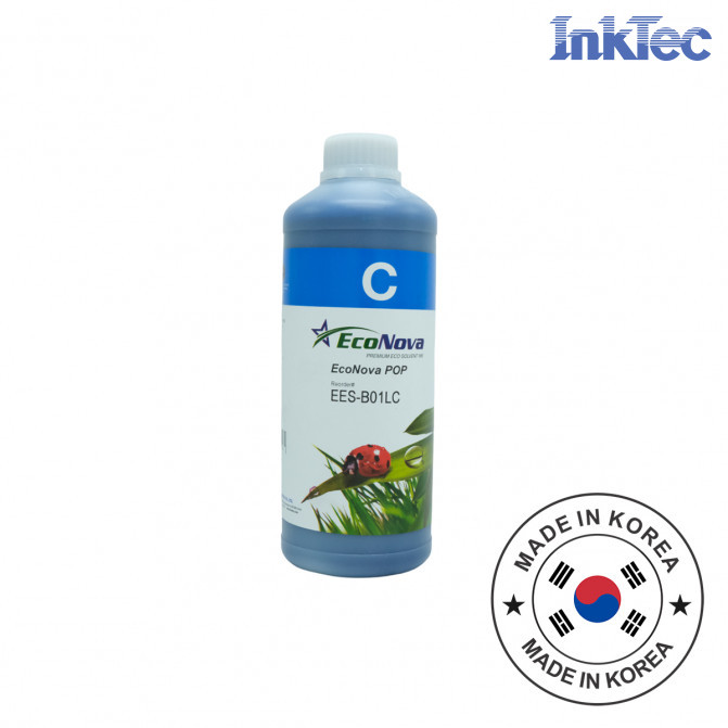 Чернила InkTec Eco solvent Epson XP600 DX4 DX5 DX6 DX7 Cyan 1000 ml EES-B01LC